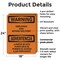 Signmission Employees Only Beyond This Point Bilingual OSHA Warning Sign, Plastic, 18in W x 24in L, 2PK OS-2PACK-WS-P-1824-L-12598 - alternate 4